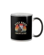 STAY BACK I CAN SPIT 15 FEET Color Changing Mug tile
