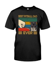 BEST PITBULL DAD EVER Classic T-Shirt front