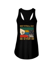 BEST PITBULL DAD EVER Ladies Flowy Tank thumbnail