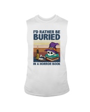 I'D RATHER BE BURIED IN A HORROR BOOK Sleeveless Tee tile