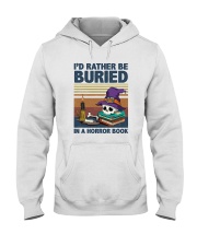 I'D RATHER BE BURIED IN A HORROR BOOK Hooded Sweatshirt tile