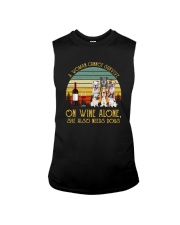 A WOMAN SURVIVES WINE AND DOGS Sleeveless Tee thumbnail