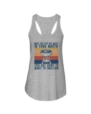 YOU PUT MY MEAT IN YOUR MOUTH Ladies Flowy Tank tile