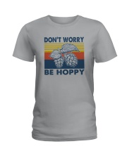 DON'T WORRY BE HOPPY Ladies T-Shirt thumbnail