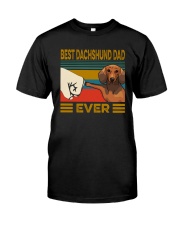 BEST Dachshund DAD EVER Classic T-Shirt front