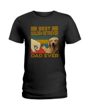 BEST GOLDEN RETRIEVER DAD EVER Ladies T-Shirt thumbnail