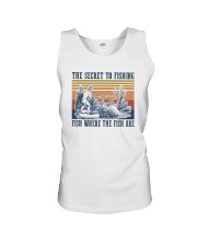THE SECRET TO FISHING Unisex Tank tile