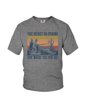 THE SECRET TO FISHING Youth T-Shirt tile