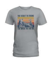 THE SECRET TO FISHING Ladies T-Shirt tile