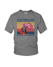 YOU SMELL LIKE DRAMA CHICKEN Youth T-Shirt tile