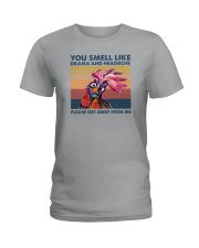 YOU SMELL LIKE DRAMA CHICKEN Ladies T-Shirt tile