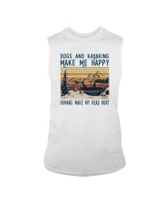 DOGS AND KAYAKING MAKE ME HAPPY Sleeveless Tee tile