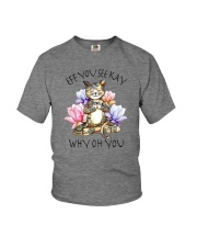 EFF YOU SEE KAY YOGA CAT Youth T-Shirt thumbnail