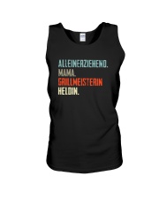 Alleinerziehend Mama Grillmeisterin Heldin Unisex Tank tile