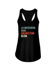 Alleinerziehend Mama Grillmeisterin Heldin Ladies Flowy Tank tile