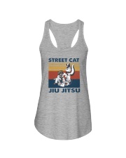 STREET CAT JIU JITSU VINTAGE Ladies Flowy Tank tile