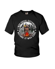I WAS SOCIAL DISTANCING BEFORE IT WAS COOL BEAR Youth T-Shirt thumbnail