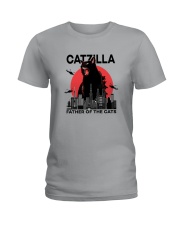 CATZILLA FATHER OF THE CATS Ladies T-Shirt thumbnail