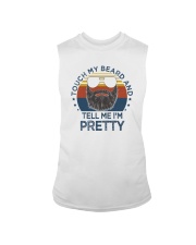 TOUCH MY BEARD AND TELL ME I'M PRETTY VINTAGE Sleeveless Tee tile