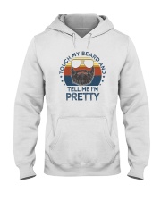TOUCH MY BEARD AND TELL ME I'M PRETTY VINTAGE Hooded Sweatshirt tile