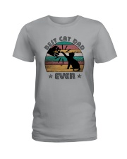 BEST CAT DAD EVER Ladies T-Shirt tile