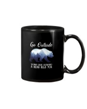 GO OUTSIDE BEAR Mug tile