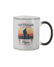 A VETERAN PAPA SI PRICELESS Color Changing Mug thumbnail