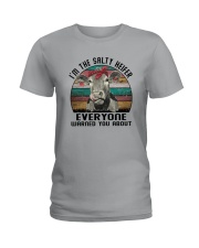 I'M THE SALTY HEIFER EVERYONE WARNED YOU ABOUT Ladies T-Shirt thumbnail