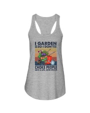 I GARDEN SO I DON'T CHOKE PEOPLE VINTAGE Ladies Flowy Tank tile