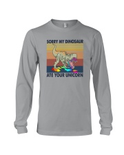 SORRY MY DINOSAUR ATE YOUR UNICORN Long Sleeve Tee tile
