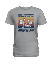 I JUST REALLY LIKE GOATS Ladies T-Shirt tile