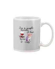SIMPLE WOMAN LOVE WINE AND CATS Mug thumbnail