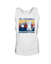 RETIREMENT PLAN GOLF AND BEER Unisex Tank tile