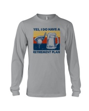 RETIREMENT PLAN GOLF AND BEER Long Sleeve Tee tile