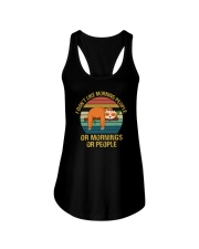 I DON'T LIKE MORNING PEOPLE SLOTH Ladies Flowy Tank tile