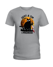 JUST A TIP I PROMISE Ladies T-Shirt tile