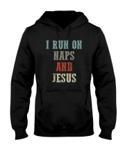 I RUN ON NAPS AND JESUS Hooded Sweatshirt tile