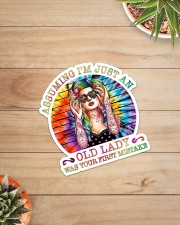 ASSUMING I'M JUST AN OLD LADY Sticker - Single (Vertical) aos-sticker-single-vertical-lifestyle-front-07