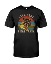 LIVE FAST AND EAT TRASH VINTAGE Classic T-Shirt front