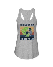 YOU MAKE ME FEEL ALIVE VINTAGE Ladies Flowy Tank tile