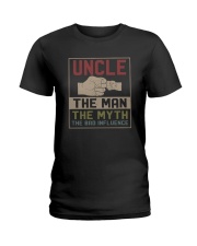 UNCLE THE MAN THE MYTH THE BAD INFLUENCE Ladies T-Shirt thumbnail