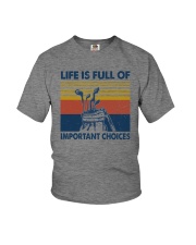 LIFE IS IMPORTANT CHOICES GOLF Youth T-Shirt tile