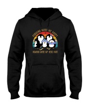 PENGUINS MAKE ME HAPPY HUMANS MAKE MY HEAD HURT Hooded Sweatshirt thumbnail