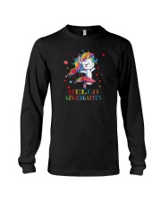 HELLO KINDERGARTEN UNICORN Long Sleeve Tee tile
