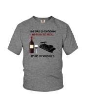 SOME GIRLS GO PONTOONING AND DRINK TOO MUCH Youth T-Shirt tile
