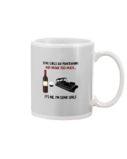 SOME GIRLS GO PONTOONING AND DRINK TOO MUCH Mug tile