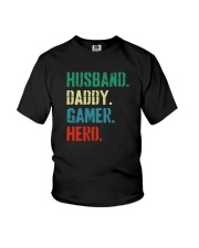HUSBAND DADDY GAMER HERO Youth T-Shirt tile