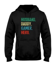 HUSBAND DADDY GAMER HERO Hooded Sweatshirt tile