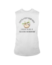 LAZY IS VERY STRONG WORD Sleeveless Tee thumbnail