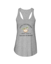 LAZY IS VERY STRONG WORD Ladies Flowy Tank thumbnail